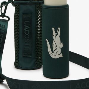 Lacoste Dark Green Bottle Carrier with Strap